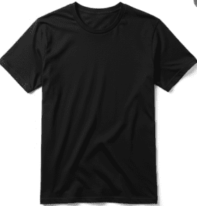 black thisrt plain